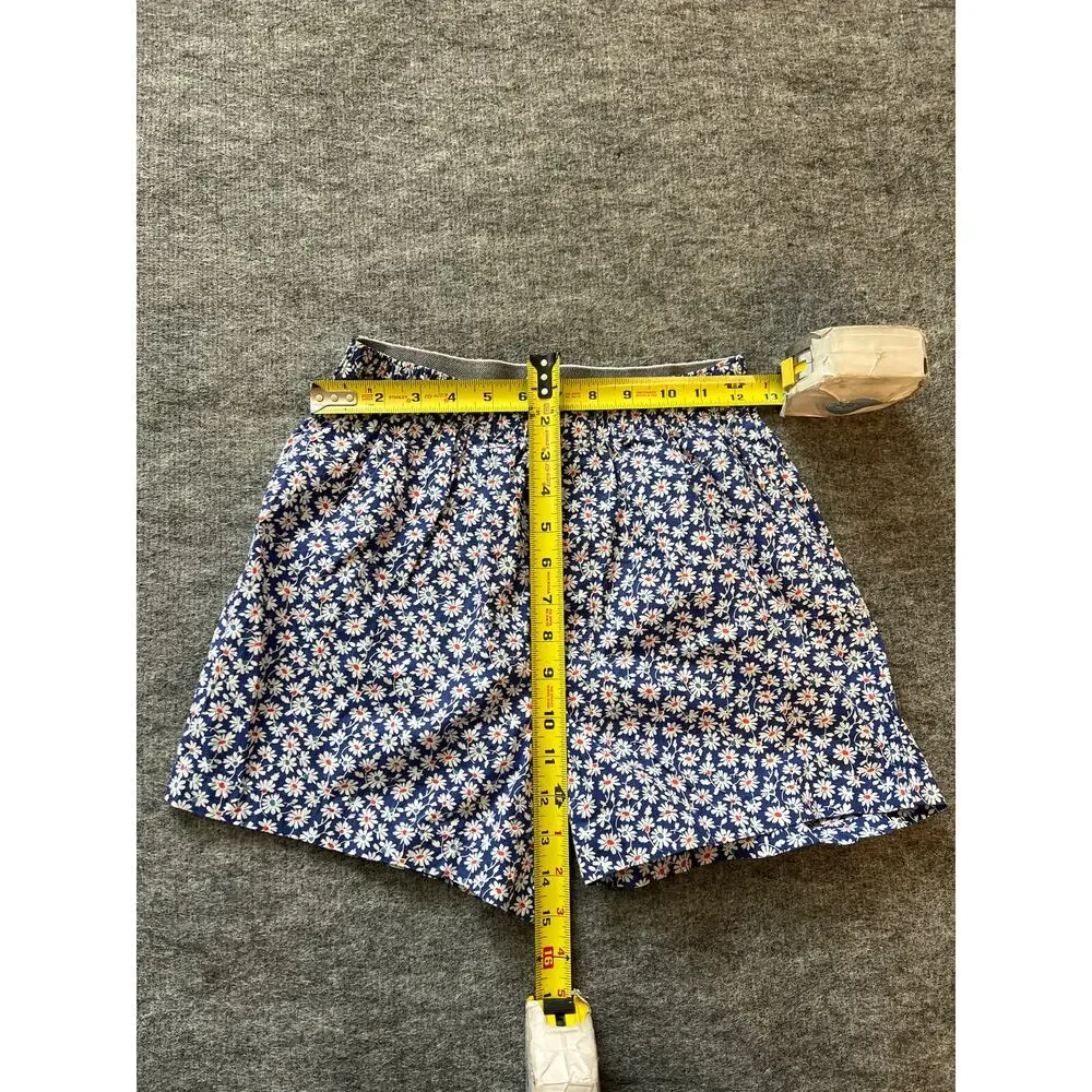 J.Crew Navy Daisy Print Boxer Shorts XS NWOT